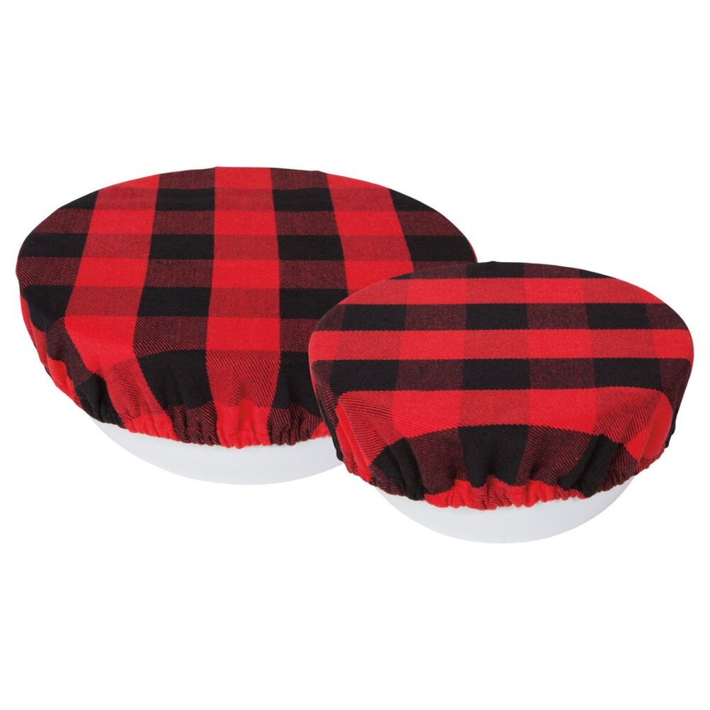 Buffalo Plaid Bowl Covers Set of 2